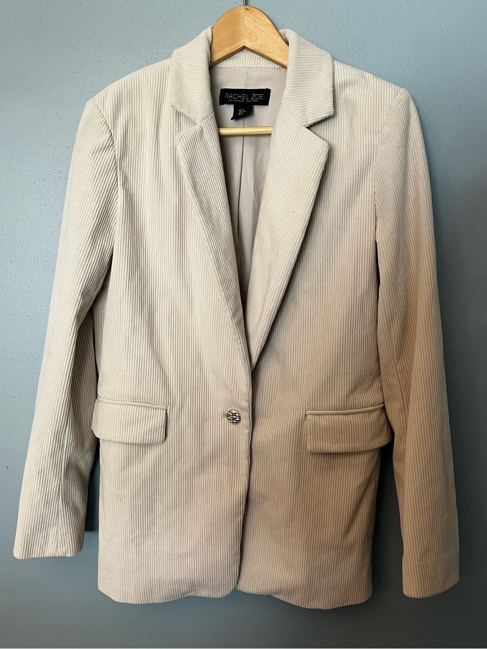 Rachel Zoe Corduroy Single-Button Blazer